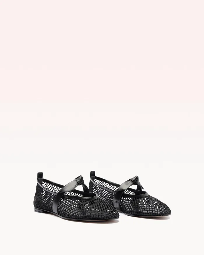 Flats Women Alexandre Birman Clarita Ballerina Mesh Black Black