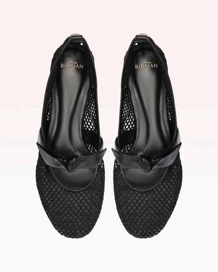 Flats Women Alexandre Birman Clarita Ballerina Mesh Black Black