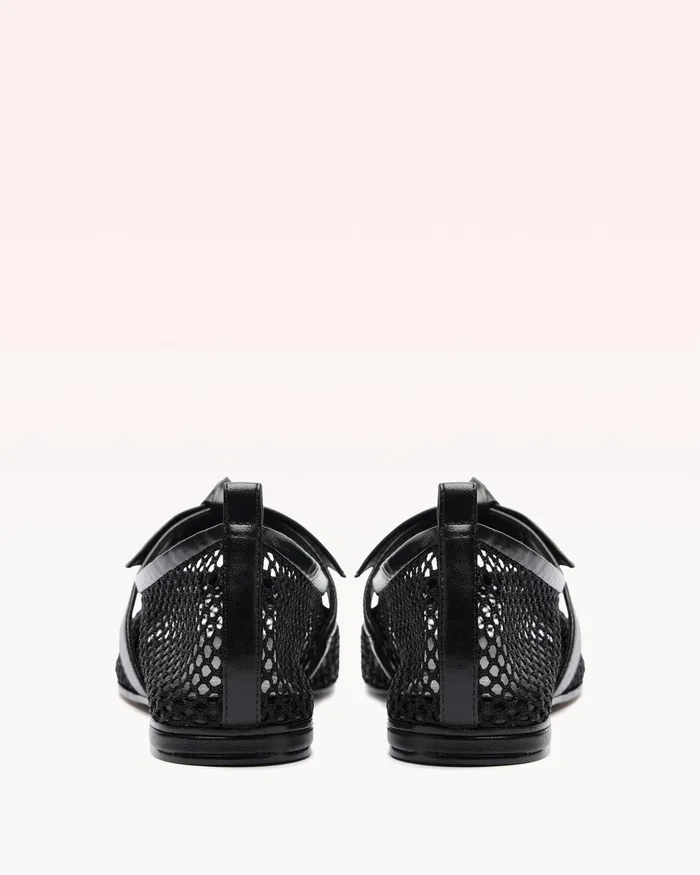 Flats Women Alexandre Birman Clarita Ballerina Mesh Black Black