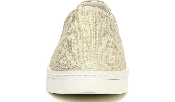 Flats Women Franco Sarto Franco Alma Slip On Sneaker Gold Fabric