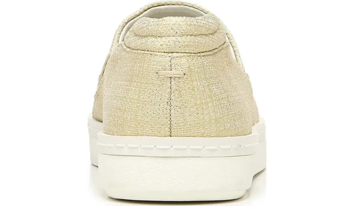 Flats Women Franco Sarto Franco Alma Slip On Sneaker Gold Fabric