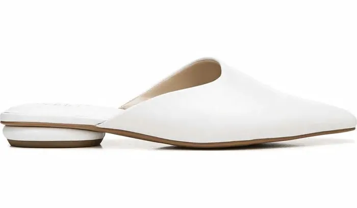 Flats Women Franco Sarto Franco Bridget 2 Mule White Leather