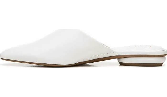 Flats Women Franco Sarto Franco Bridget 2 Mule White Leather