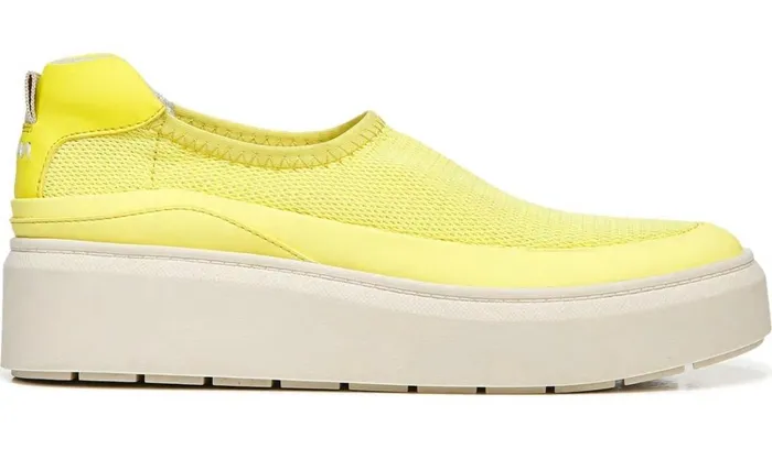 Flats Women Franco Sarto Franco Lin Platform Slip On Sneaker Yellow Fabric