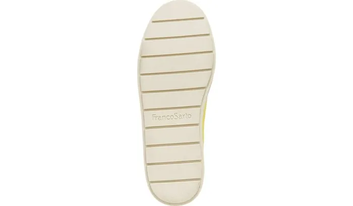 Flats Women Franco Sarto Franco Lin Platform Slip On Sneaker Yellow Fabric