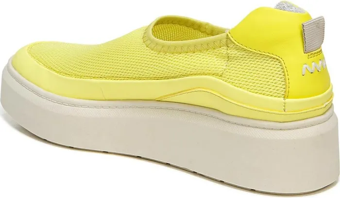 Flats Women Franco Sarto Franco Lin Platform Slip On Sneaker Yellow Fabric