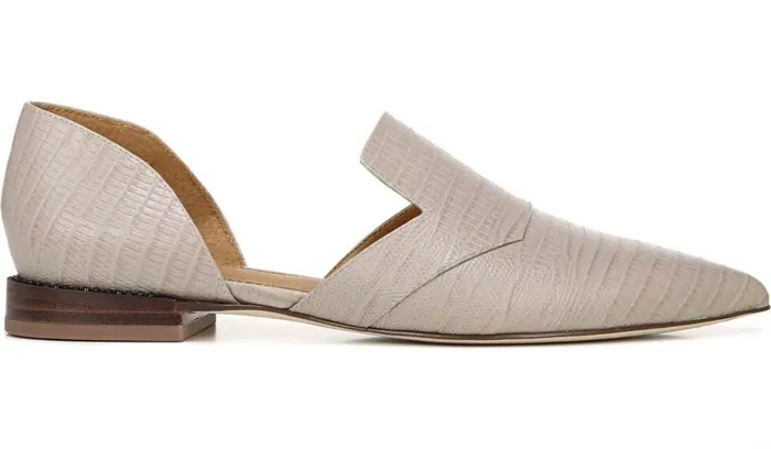 Flats Women Franco Sarto Sarto Toby D039Orsay Flat Taupe Snake Print Leather