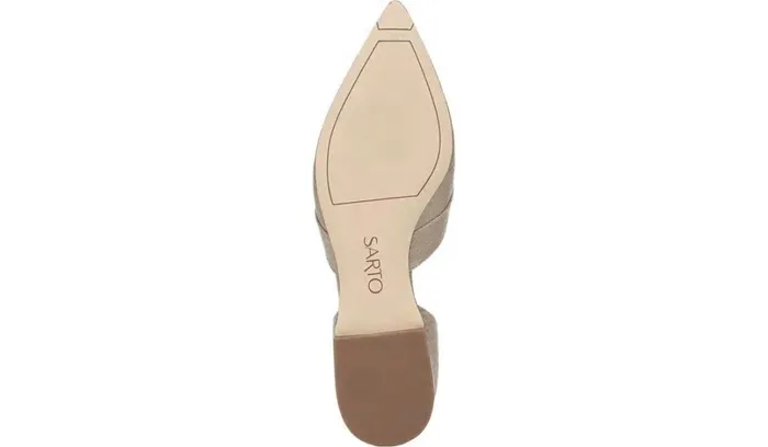 Flats Women Franco Sarto Sarto Toby D039Orsay Flat Taupe Snake Print Leather