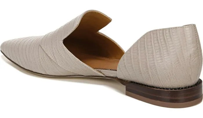 Flats Women Franco Sarto Sarto Toby D039Orsay Flat Taupe Snake Print Leather