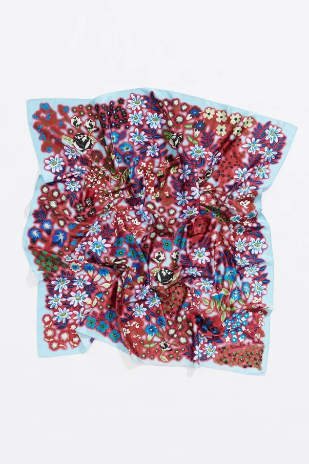 Floral Blurred Claret Background Scarf Wine Women Bimba Y Lola Scarves Floral Blurred Claret Background Scarf Wine Women Bimba Y Lola Scarves