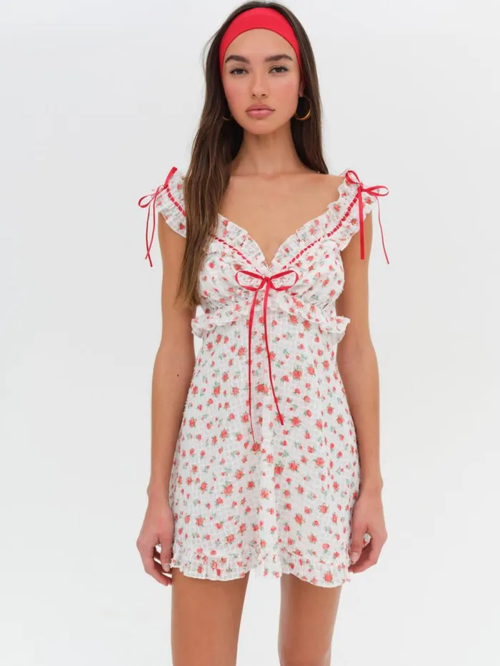 For Love and Lemons Dresses Gidget Mini Dress Red 8211 Women