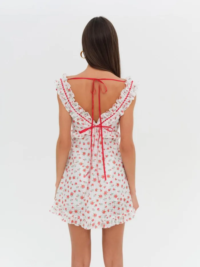 For Love and Lemons Dresses Gidget Mini Dress Red 8211 Women For Love and Lemons Dresses Gidget Mini Dress Red 8211 Women