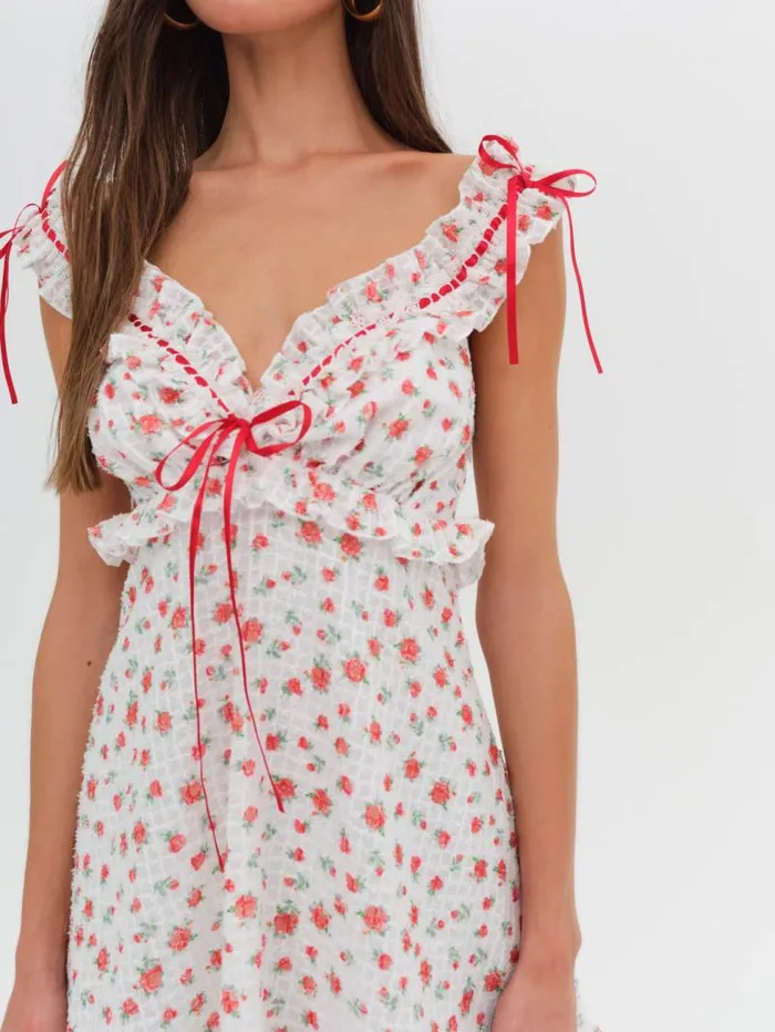 For Love and Lemons Dresses Gidget Mini Dress Red 8211 Women For Love and Lemons Dresses Gidget Mini Dress Red 8211 Women