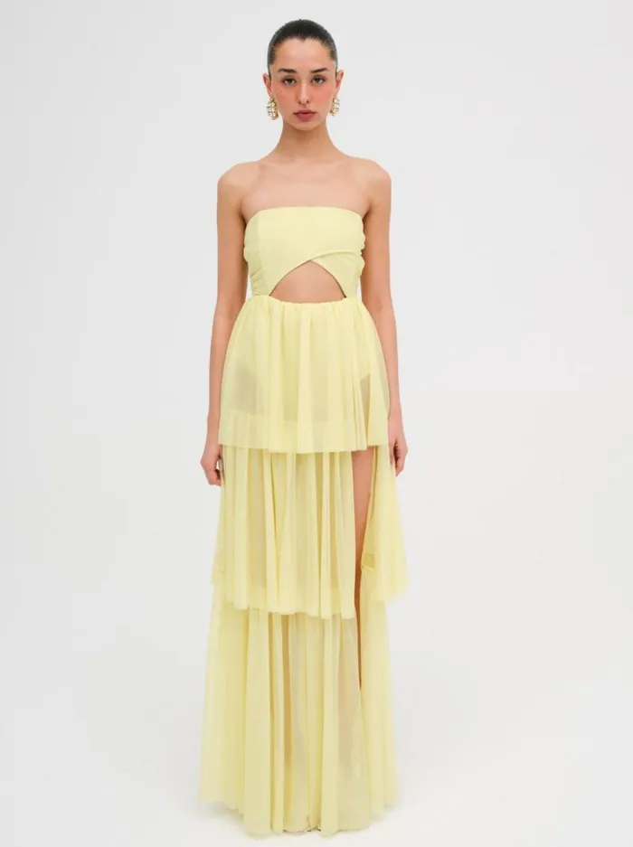 For Love and Lemons Dresses Juni Maxi Dress Yellow 8211 Women