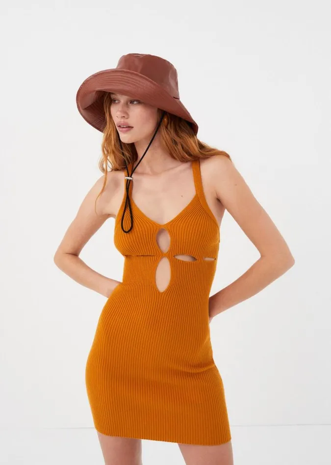 For Love and Lemons Dresses Maggie Mini Dress Orange 8211 Women