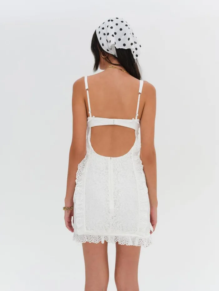 For Love and Lemons Dresses Mandy Mini Dress White 8211 Women For Love and Lemons Dresses Mandy Mini Dress White 8211 Women