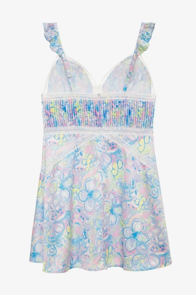 For Love and Lemons Lingerie Midsummer Floral Slip Dress Blue 8211 Women For Love and Lemons Lingerie Midsummer Floral Slip Dress Blue 8211 Women