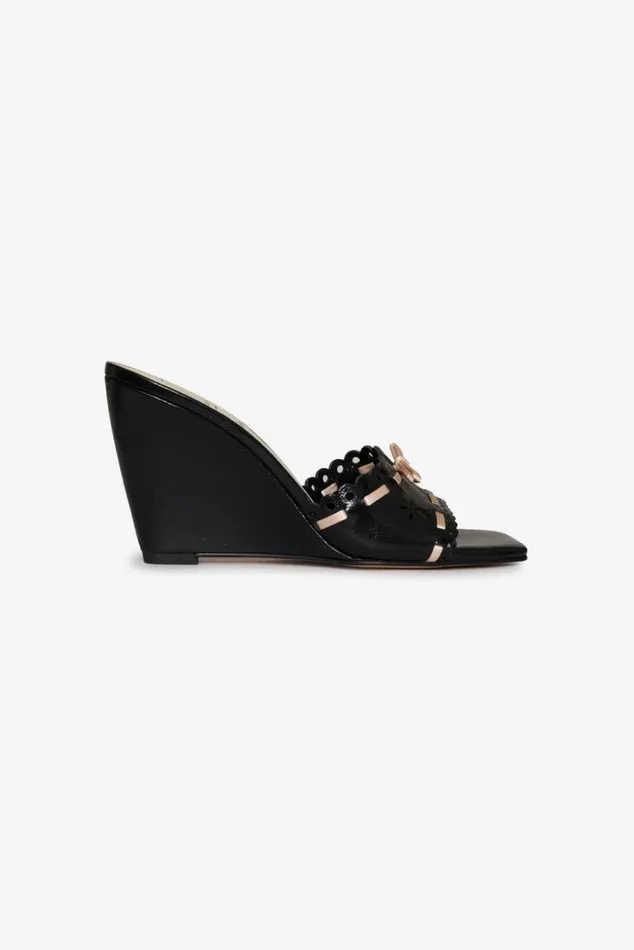 For Love and Lemons Shoes Madalie Wedge Heels Black 8211 Women For Love and Lemons Shoes Madalie Wedge Heels Black 8211 Women