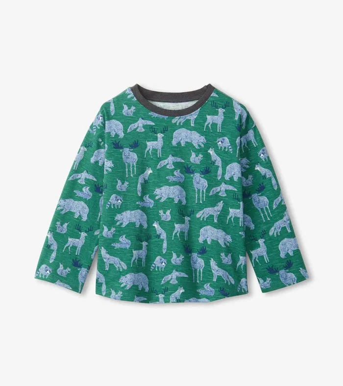 Forest Animals Long Sleeve TShirt Hatley