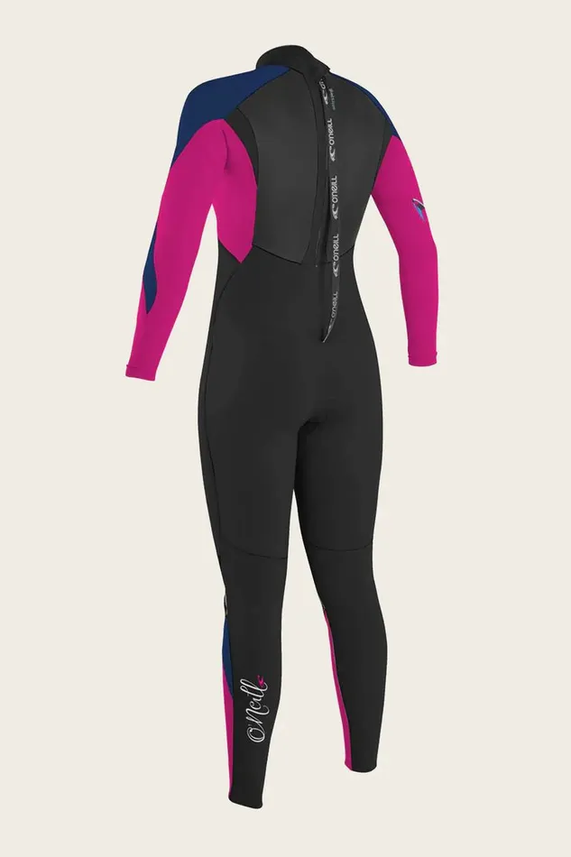 GIRL039S EPIC 32MM BACK ZIP FULL WETSUIT Blkbrynv Women O039NEILL Youth Wetsuits