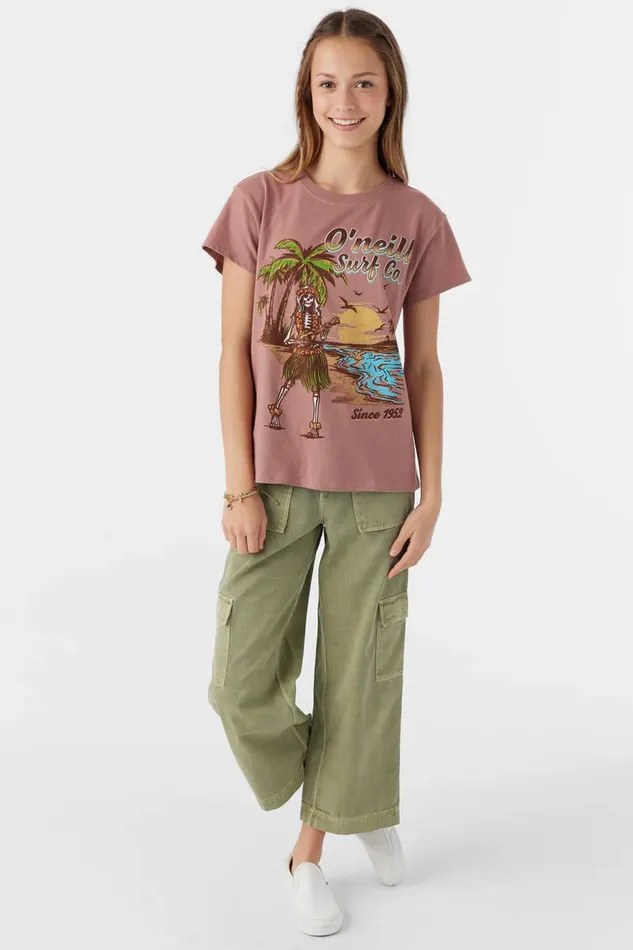 GIRL039S HULA HULA TEE Burlwood Kids O039NEILL Girl039S Clothing