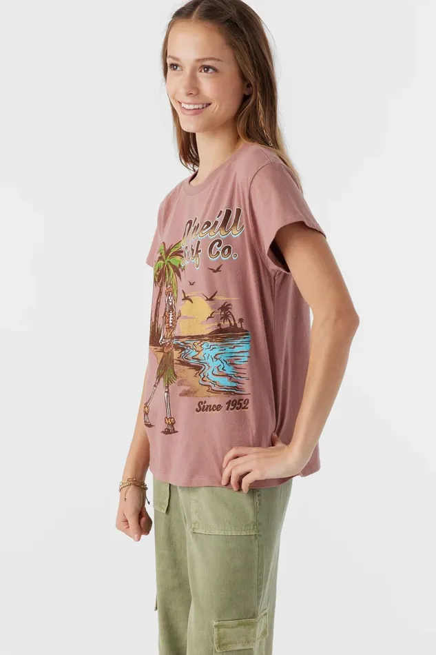 GIRL039S HULA HULA TEE Burlwood Kids O039NEILL Girl039S Clothing