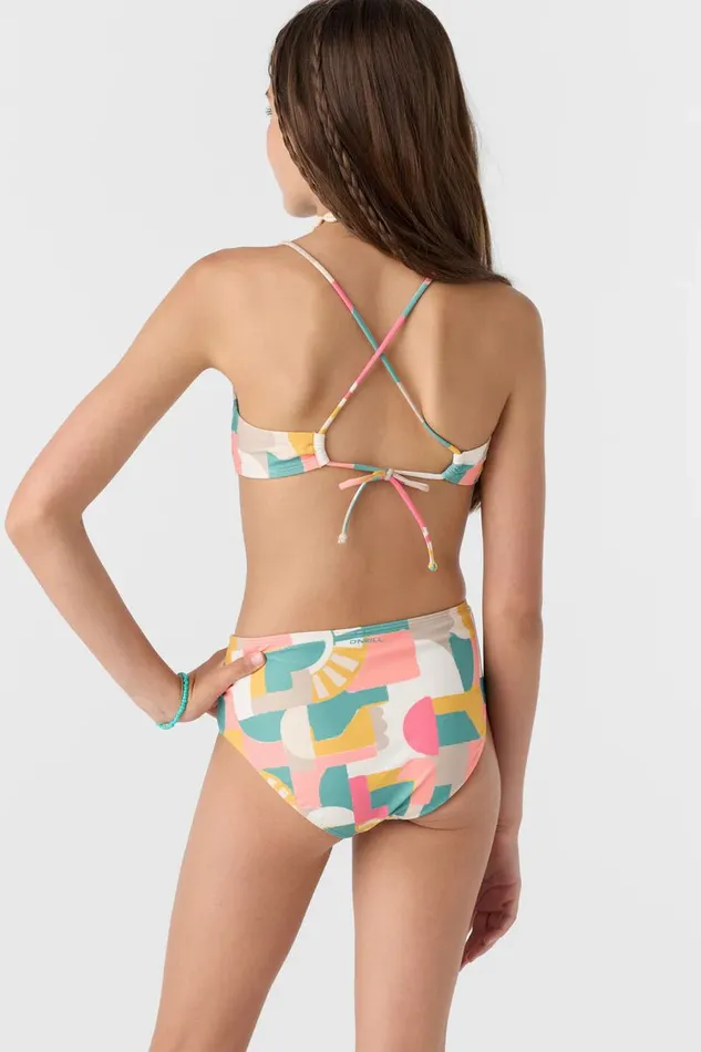 GIRL039S LISBON GEO RUCHED BRALETTE SET Women O039NEILL Girl039S Swim