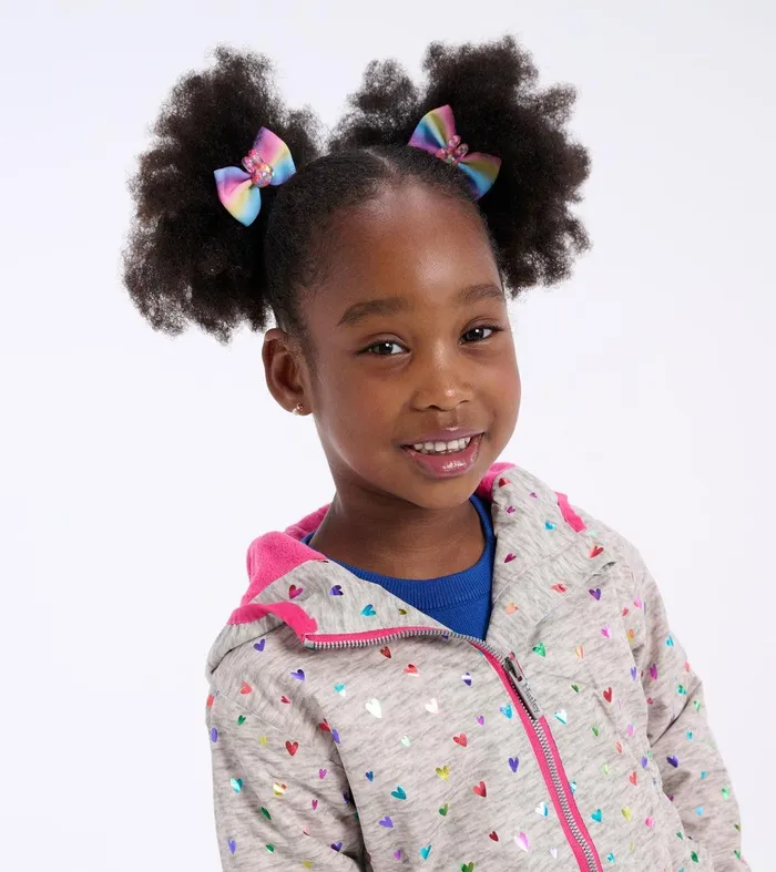 Girls Confetti Hearts ZipUp Lightweight Rain Jacket Hatley