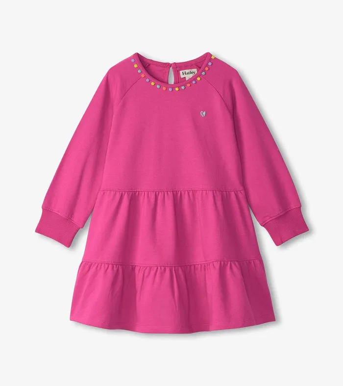 Girls Flowers Gathered Tiered Dress Hatley