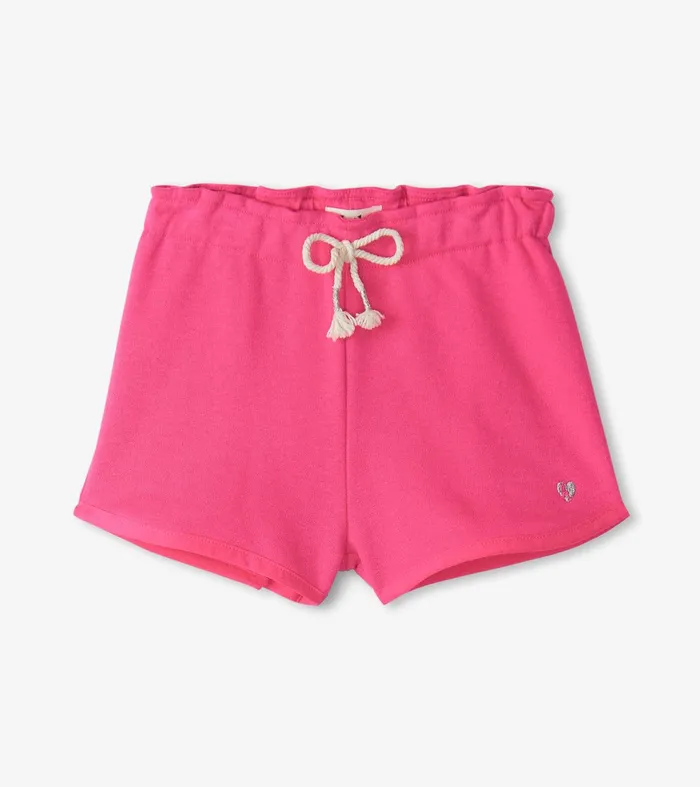 Girls Pink Paper Bag Shorts Hatley