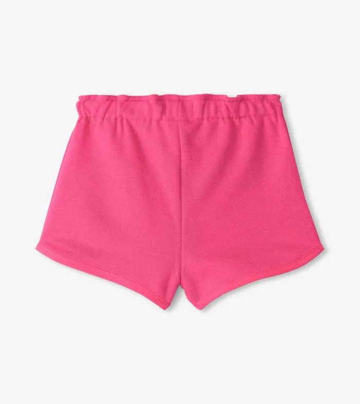 Girls Pink Paper Bag Shorts Hatley