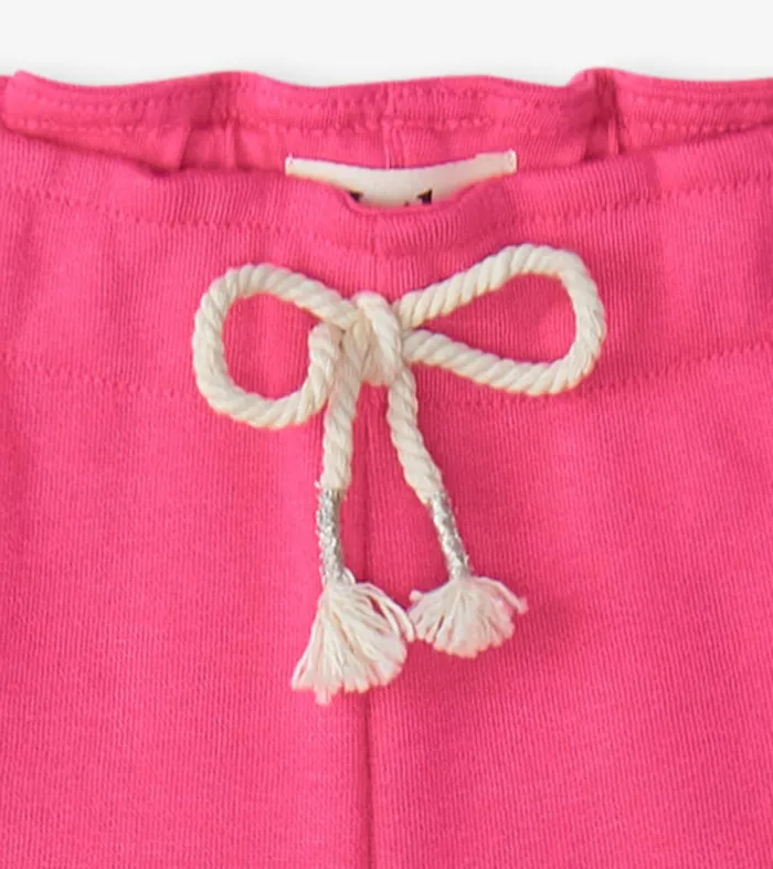 Girls Pink Paper Bag Shorts Hatley