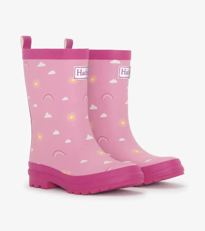 Girls Sun Charms Matte Rain Boots Hatley