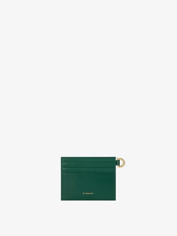 Givenchy 4G Card Holder In Box Leather Emerald Green Women Wallets and Card Holders Givenchy 4G Card Holder In Box Leather Emerald Green Women Wallets and Card Holders