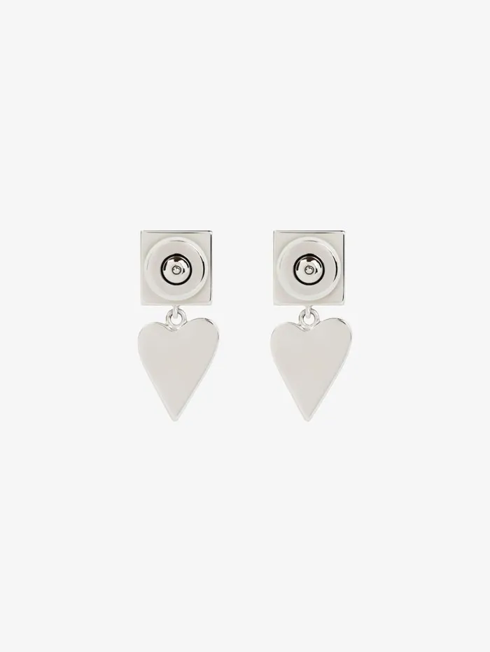 Givenchy 4G Earrings In Metal And Enamel Pinksilvery Women Jewelry Givenchy 4G Earrings In Metal And Enamel Pinksilvery Women Jewelry