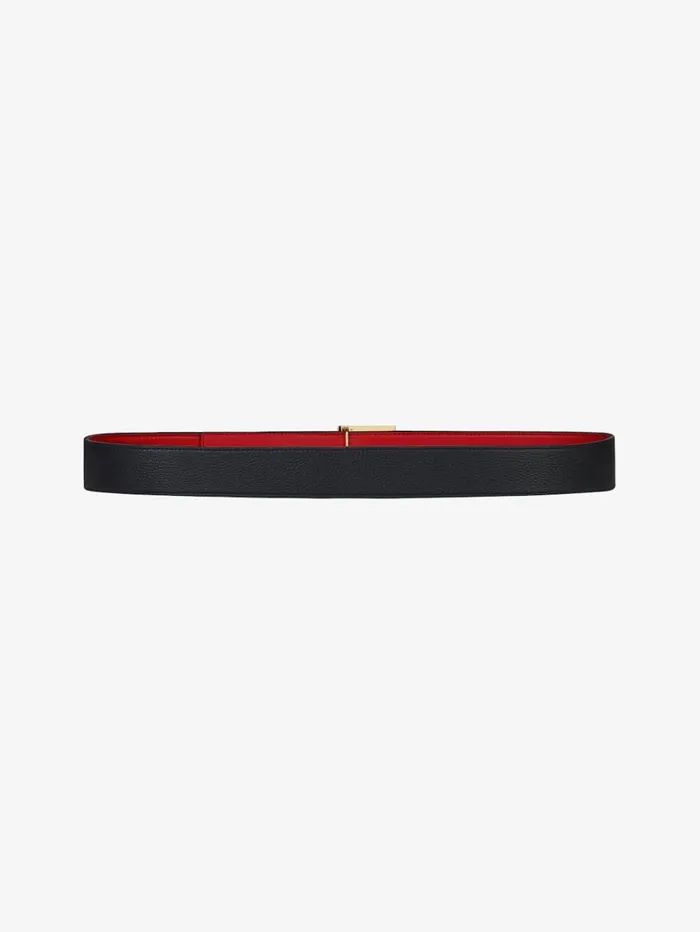 Givenchy 4G Reversible Belt In Leather Blackred Men Belts Givenchy 4G Reversible Belt In Leather Blackred Men Belts