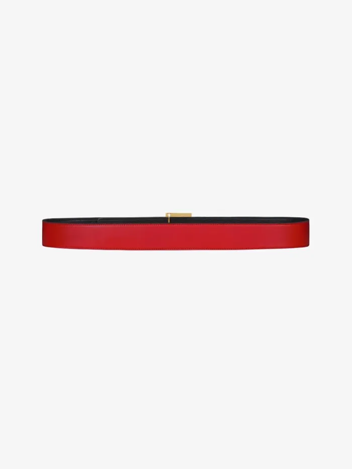 Givenchy 4G Reversible Belt In Leather Blackred Men Belts Givenchy 4G Reversible Belt In Leather Blackred Men Belts