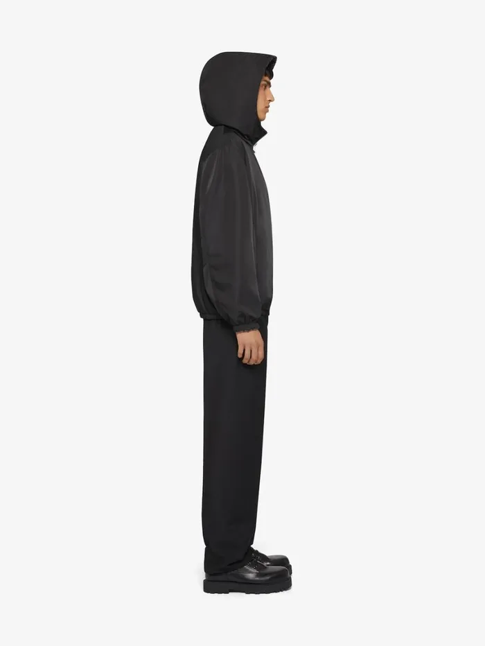 Givenchy 4G Reversible Hooded Jacket In Wool Blackgrey Men Outerwear and Blousons