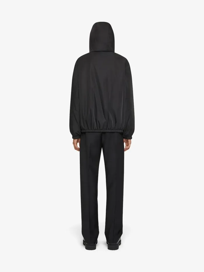 Givenchy 4G Reversible Hooded Jacket In Wool Blackgrey Men Outerwear and Blousons
