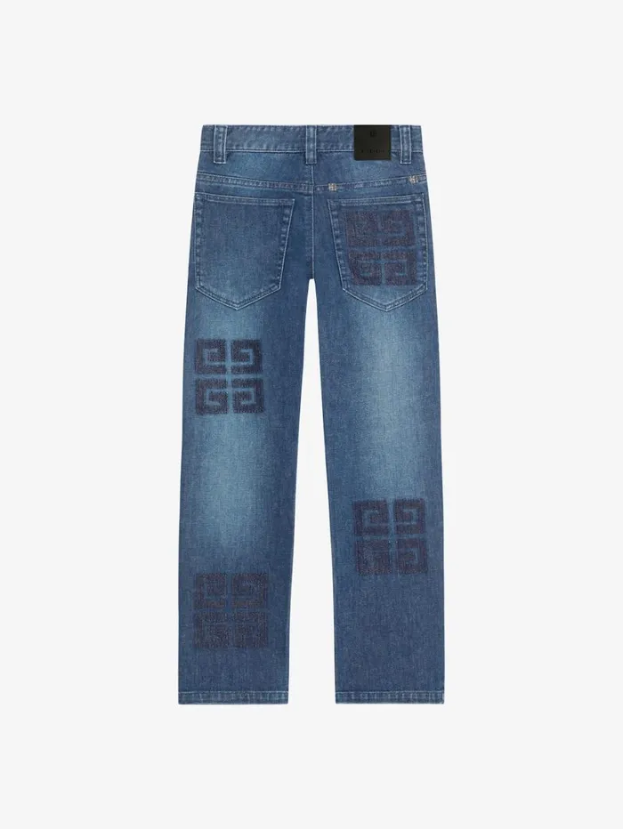Givenchy 4G Slim Fit Jeans In Denim Denim Blue Men Baby 1 Month To 3 Years Givenchy 4G Slim Fit Jeans In Denim Denim Blue Men Baby 1 Month To 3 Years
