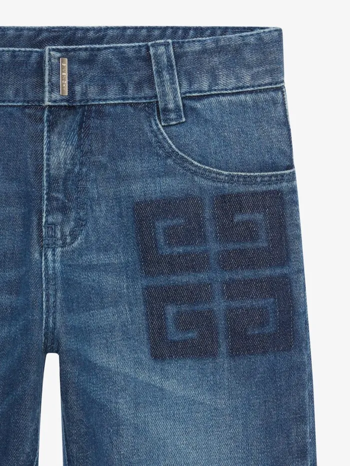 Givenchy 4G Slim Fit Jeans In Denim Denim Blue Men Baby 1 Month To 3 Years Givenchy 4G Slim Fit Jeans In Denim Denim Blue Men Baby 1 Month To 3 Years