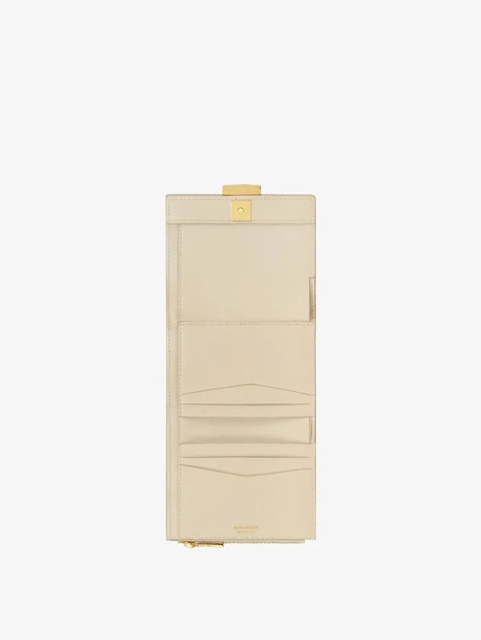 Givenchy 4G Wallet In Grained Leather Natural Beige Women Wallets and Card Holders Givenchy 4G Wallet In Grained Leather Natural Beige Women Wallets and Card Holders