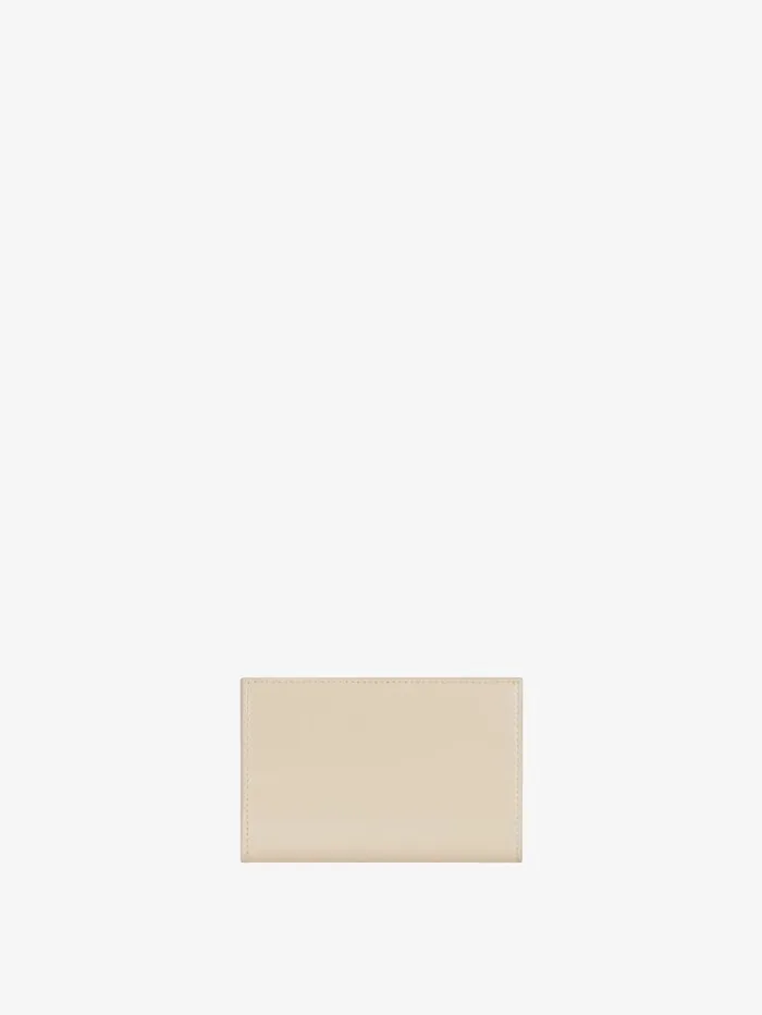Givenchy Antigona Bifold Wallet In Box Leather Natural Beige Women Wallets and Card Holders