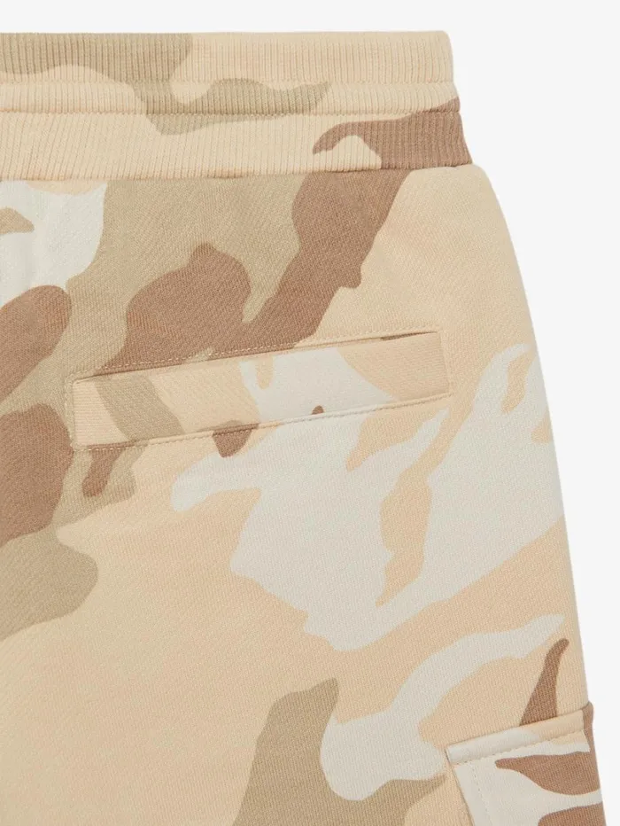 Givenchy Bermuda Shorts In Fleece With Camo Print Creambeige Men Boy 4 To 12 Years Givenchy Bermuda Shorts In Fleece With Camo Print Creambeige Men Boy 4 To 12 Years