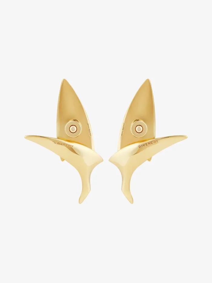 Givenchy Bird Earrings In Metal Golden Yellow Women Jewelry Givenchy Bird Earrings In Metal Golden Yellow Women Jewelry