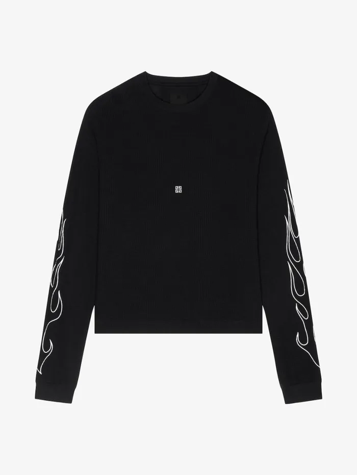 Givenchy Boxy Fit Tshirt In Cotton With GIVENCHY Dragon Print Black Men TShirts