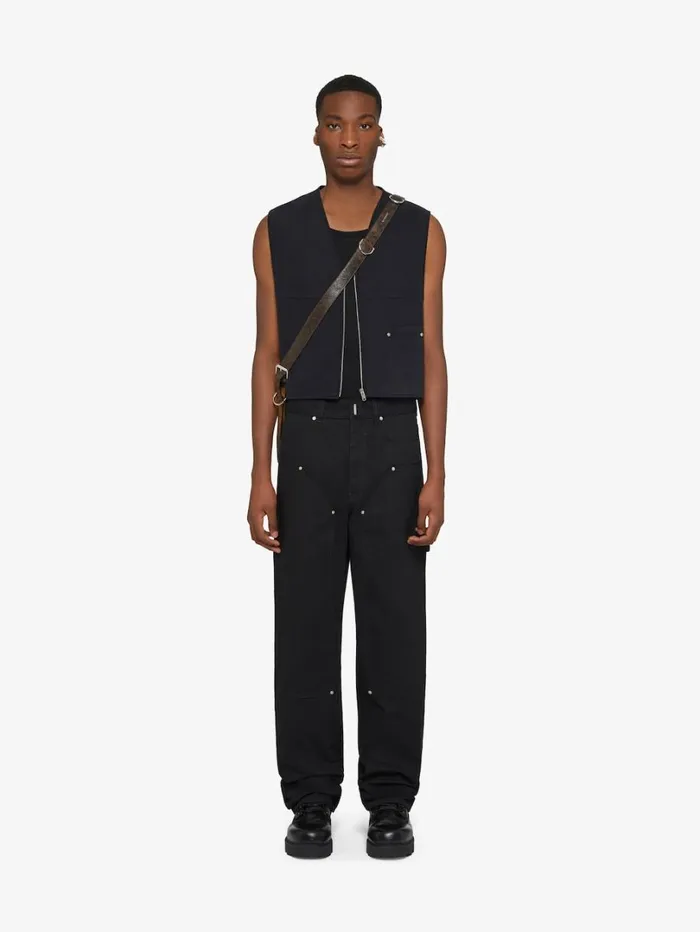Givenchy Carpenter Pants In Denim Black Men Pants and Shorts