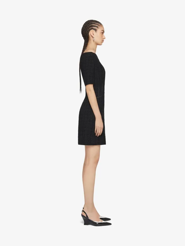 Givenchy Dress In Tweed Black Women Dresses