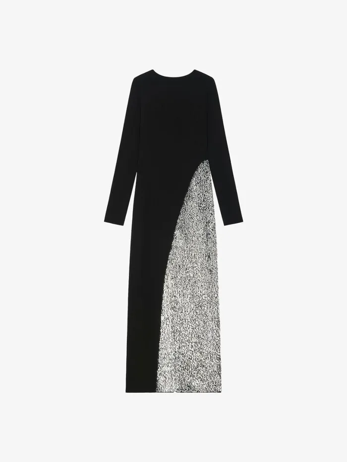 Givenchy Evening Dress With Pearls And Rhinestones Black Women Dresses