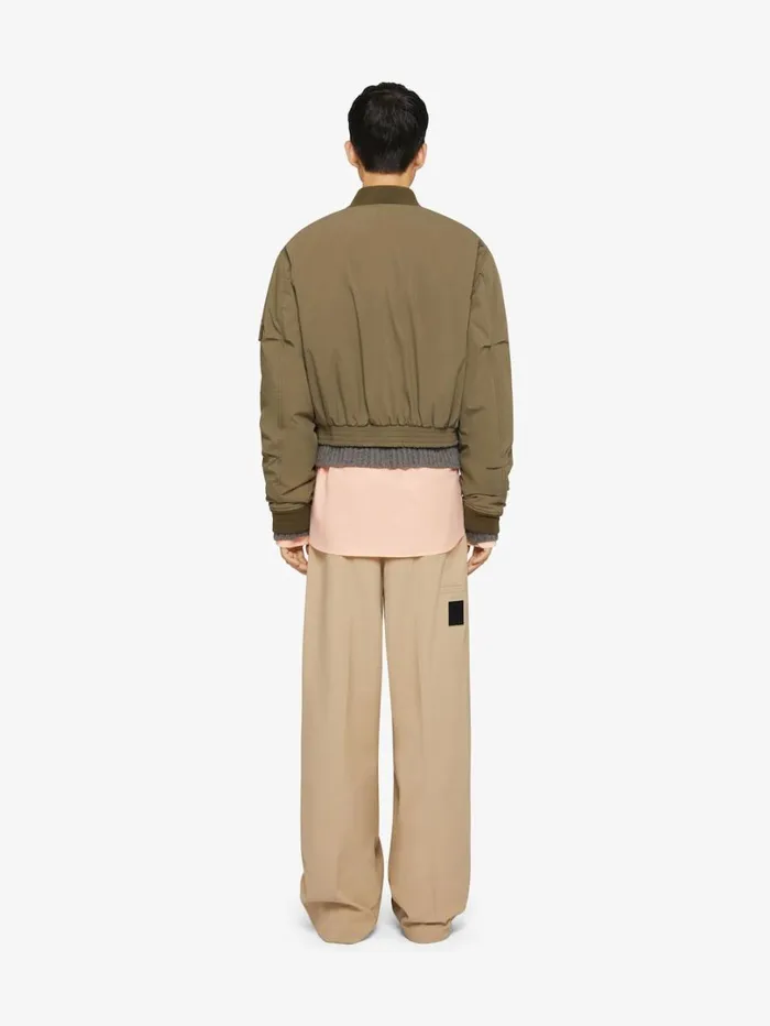 Givenchy Extra Wide Chino Pants In Canvas Beige Men Pants and Shorts